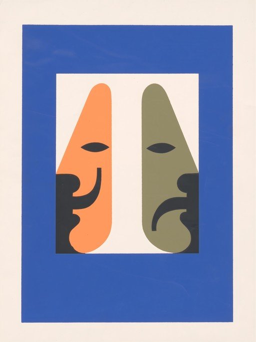 Abstract Faces: Joy and Sorrow