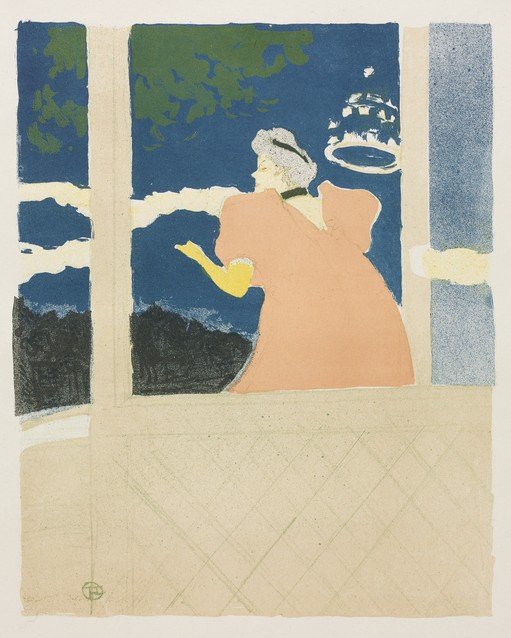 Woman in Pink Dress Looking Out Window