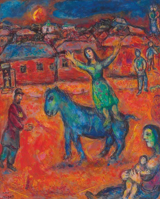 Marc Chagall's "The Blue Horse" painting