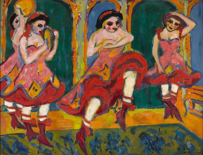 Dancers in Red Dresses