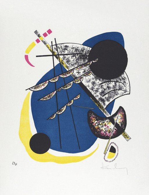 Abstract Composition with Geometric Shapes and Textures