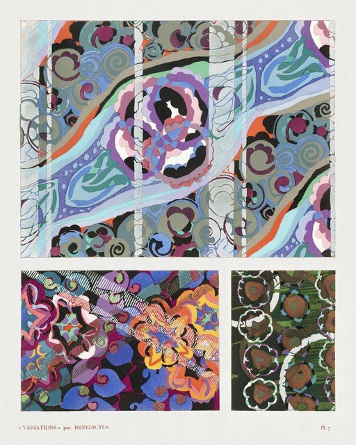 Art Deco Textile Designs by Benedictus