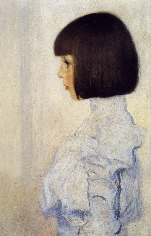 Portrait of a Young Girl with Bob Haircut