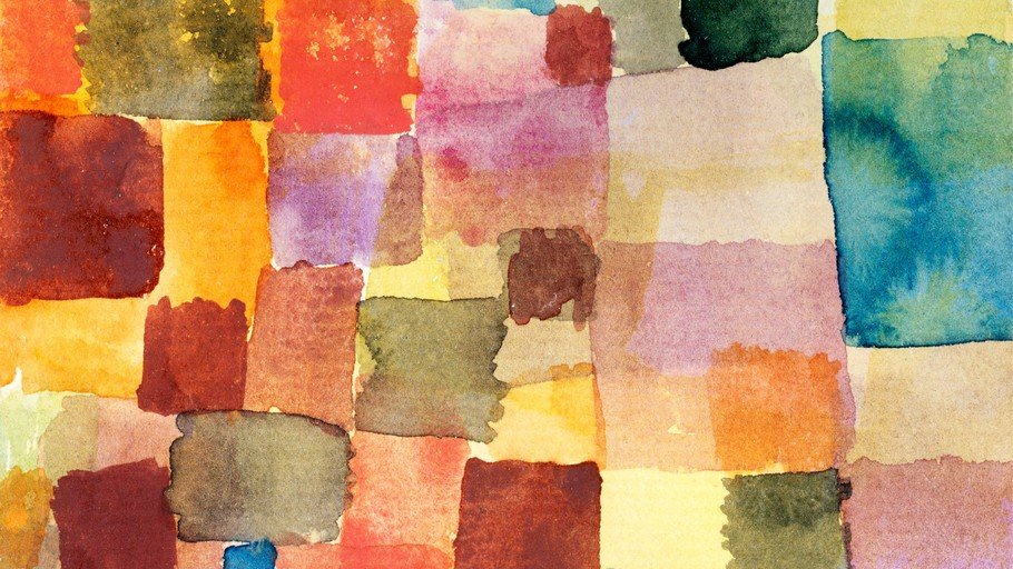 Abstract Watercolor Squares