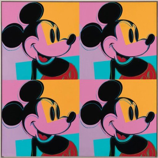 Andy Warhol's Mickey Mouse Quadriptych