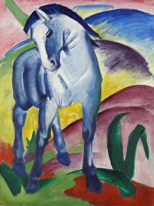 Blue Horse in a Landscape