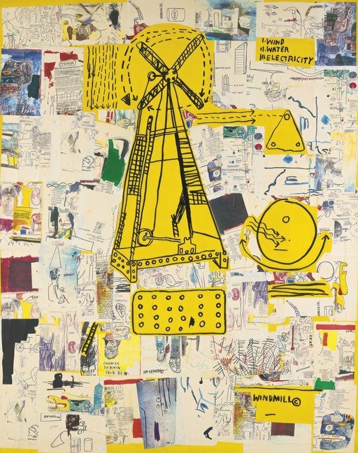 Jean-Michel Basquiat's "Windmill" - A Collage of Ideas