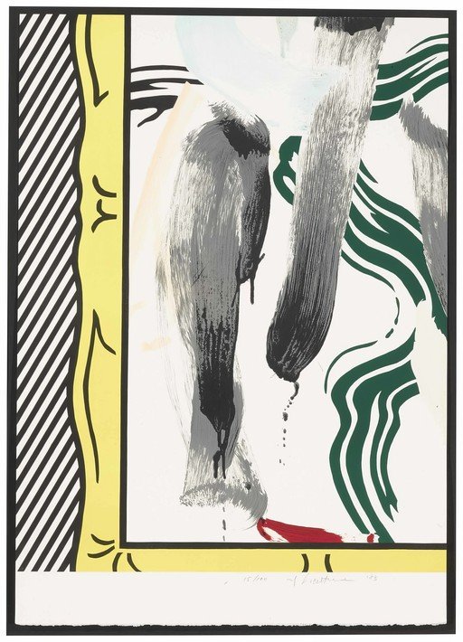 Roy Lichtenstein's Brushstroke I Print