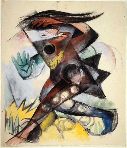 Abstract Figure in Motion