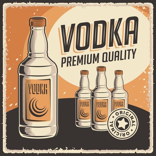 Vintage Vodka Advertisement