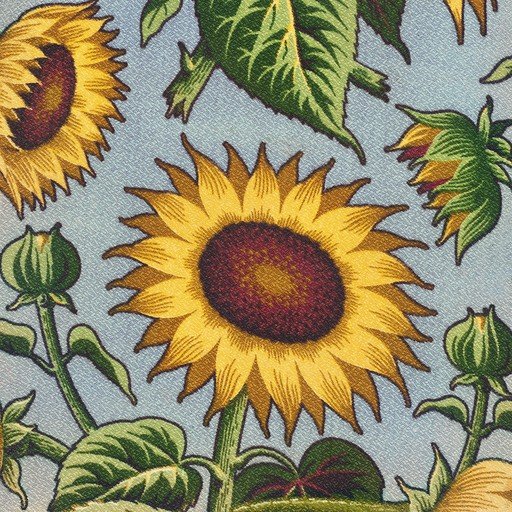 Art Nouveau Sunflower Pattern