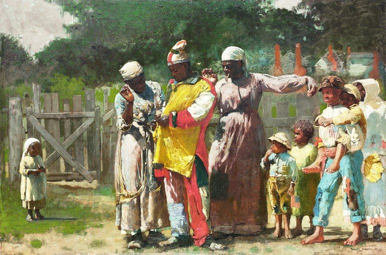 African American Community Gathering in Rural Setting