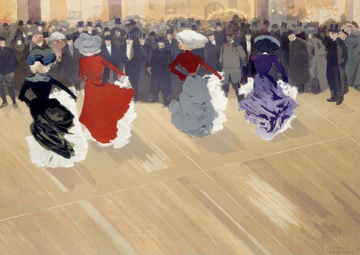 Four Dancers in a Ballroom