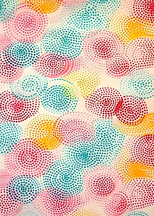 Vibrant Dotted Circles Pattern