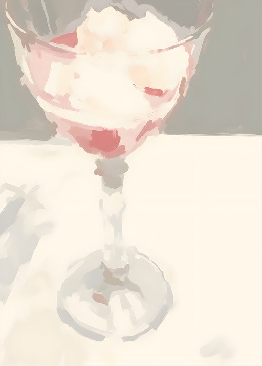 Impressionistic Dessert in a Glass