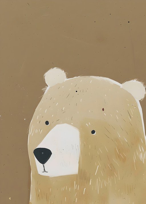 Whimsical Bear Illustration