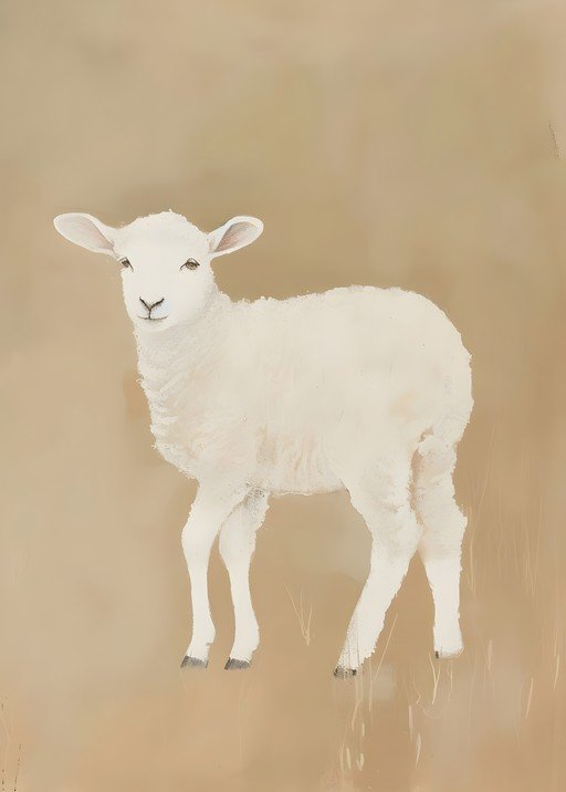 Gentle Lamb Portrait