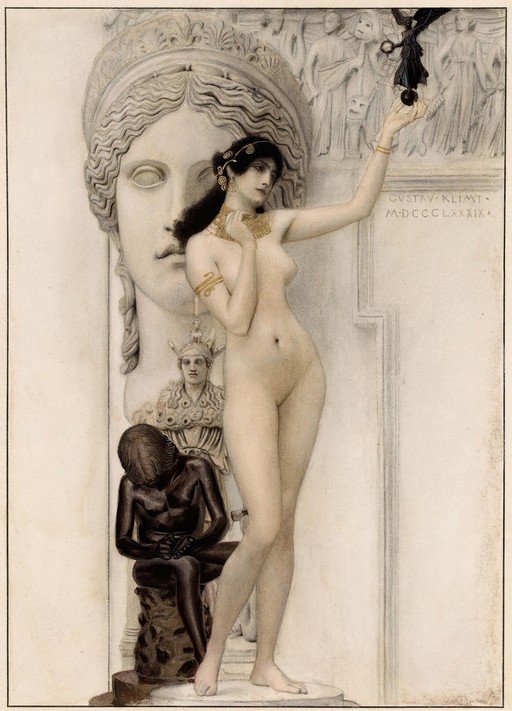 Gustav Klimt's 'Nuda Veritas' (Naked Truth)