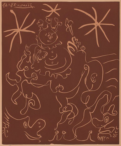 Picasso's "The Clown" Lithograph