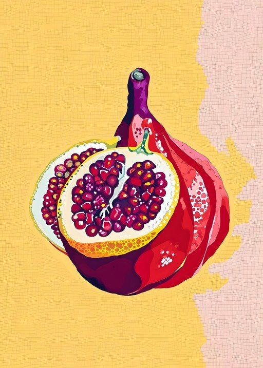 Vibrant Pomegranate Art
