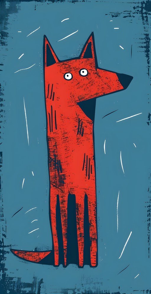 Whimsical Red Fox Illustration