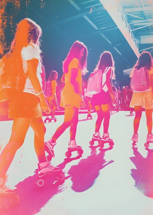 Girls on Roller Skates