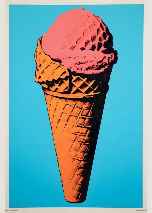 Pop Art Ice Cream Cone