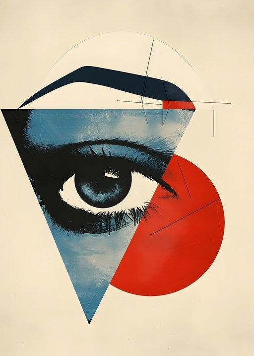 Abstract Eye and Geometric Composition