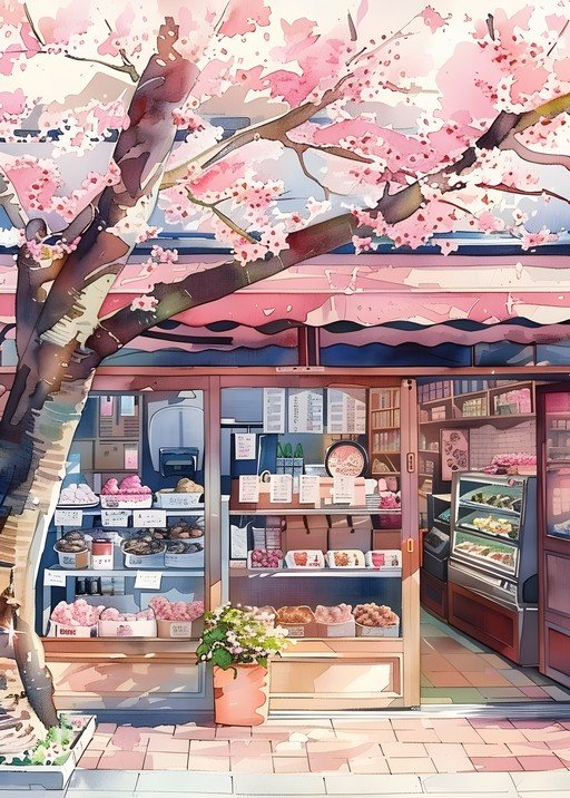 Sakura Bakery Scene