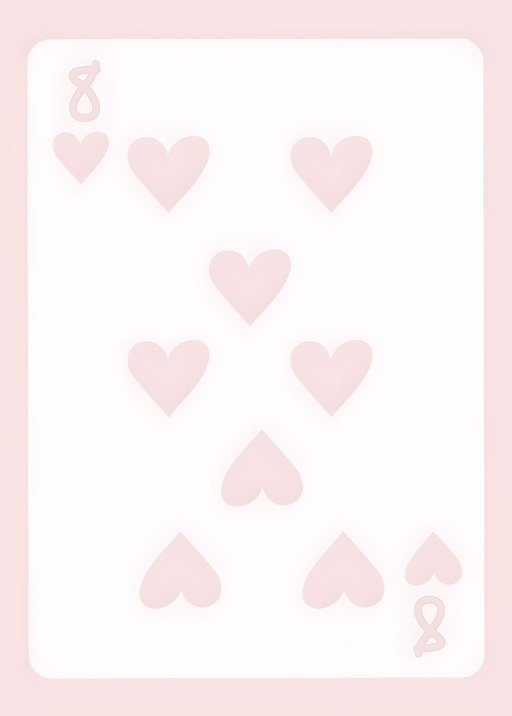 Eight of Hearts Playing Card