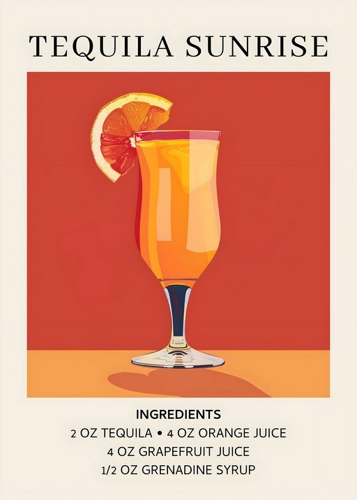Tequila Sunrise Cocktail Recipe