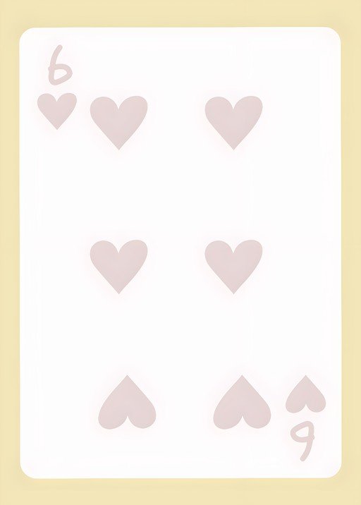 Six of Hearts Playing Card