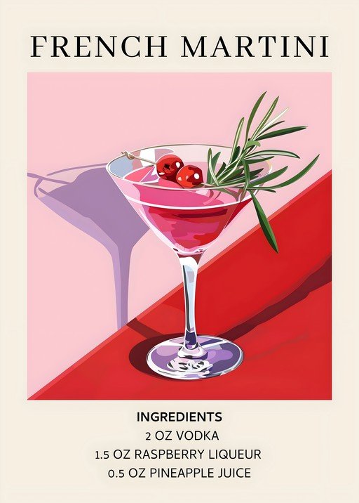 French Martini Cocktail Recipe