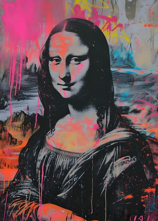Mona Lisa Graffiti Art