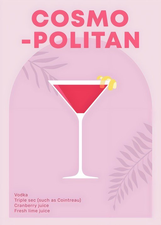 Cosmopolitan Cocktail Recipe and Ingredients