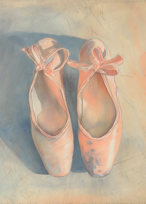Ballet Pointe Shoes Still Life