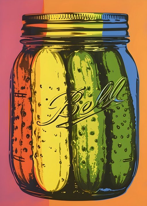 Pop Art Pickle Jar