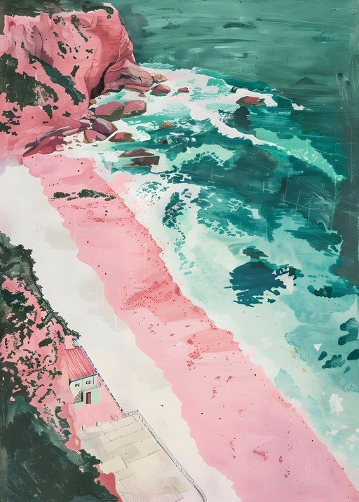 Vibrant Coastal Landscape Painting