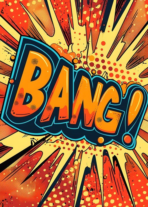 Comic Book "BANG!" Explosion Graphic