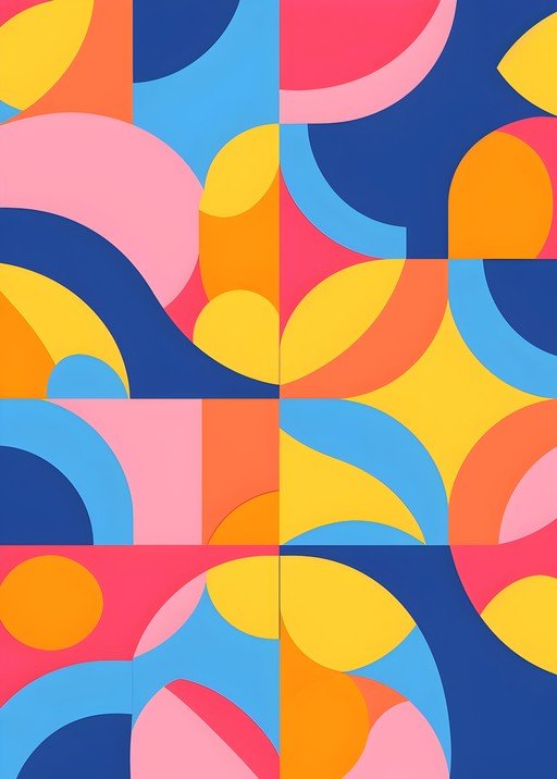 Vibrant Geometric Abstract Pattern