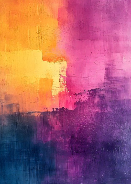 Vibrant Abstract Painting with Bold Brushstrokes