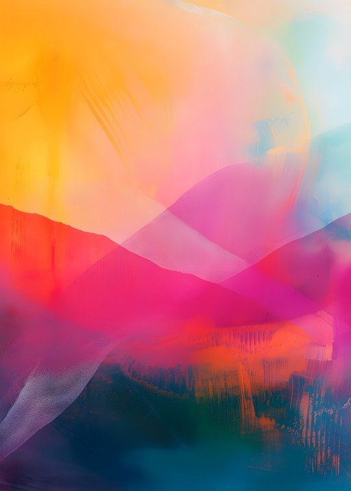 Vibrant Abstract Swirls of Color