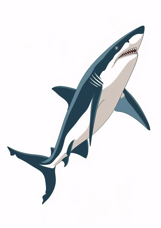 Illustration of a Great White Shark