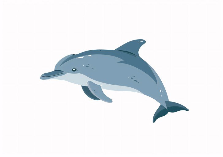 Playful Dolphin Illustration
