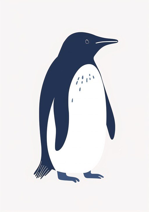 Minimalist Penguin Illustration