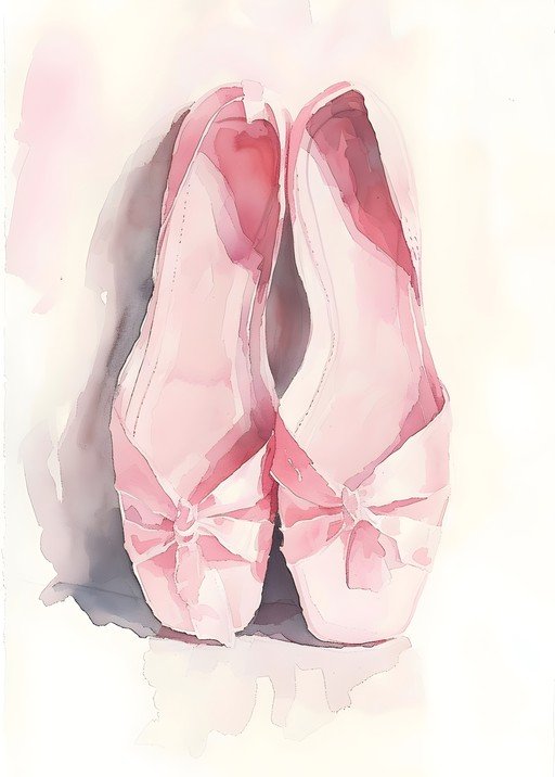 Delicate Pink Ballet Flats with Bows