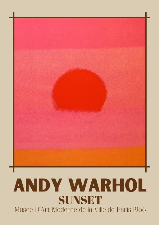 Andy Warhol Sunset Poster