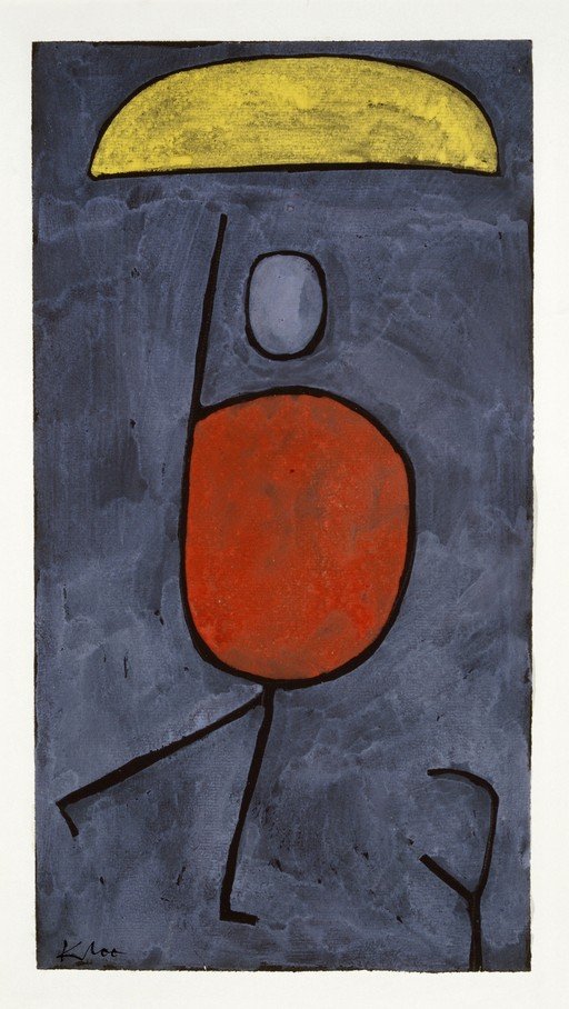 Abstract Figure with Yellow Arch