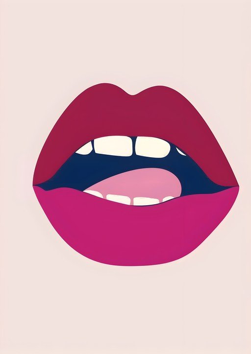 Bold Lips with Pink and Red Lipstick