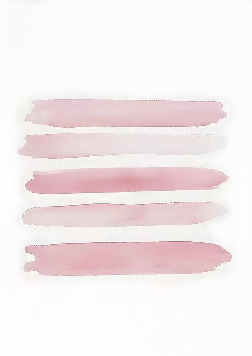 Soft Pink Watercolor Brush Strokes